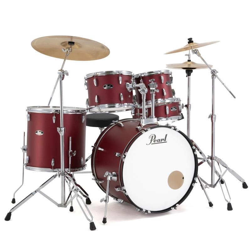Pearl RS525SCWN/CN #747 [ROADSHOW シンバル付ドラムフルセット - Matt Red]【限定品】