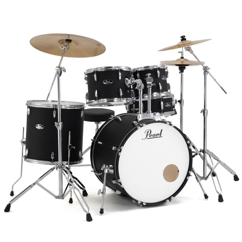 Pearl RS525SCWN/CN #752 [ROADSHOW シンバル付ドラムフルセット - Matte Asphalt Black]【限定品】