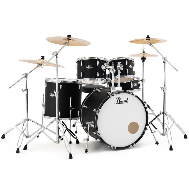 Pearl RS525SCWN/C-2CSN #752 [ROADSHOW シンバル付ドラムフルセット / 2クラッシュシンバル仕様 - Matte Asphalt Black]【限定品】