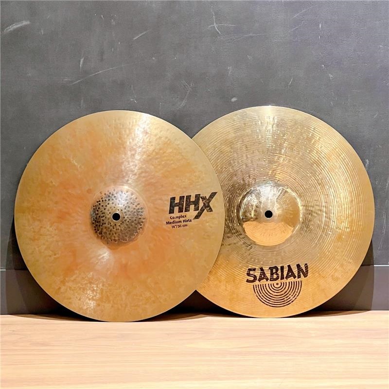 SABIAN USED 中古 HHX Complex Medium Hat Top 14 + HHX Evolution Hat Bottom 14 [1015g/1430g]