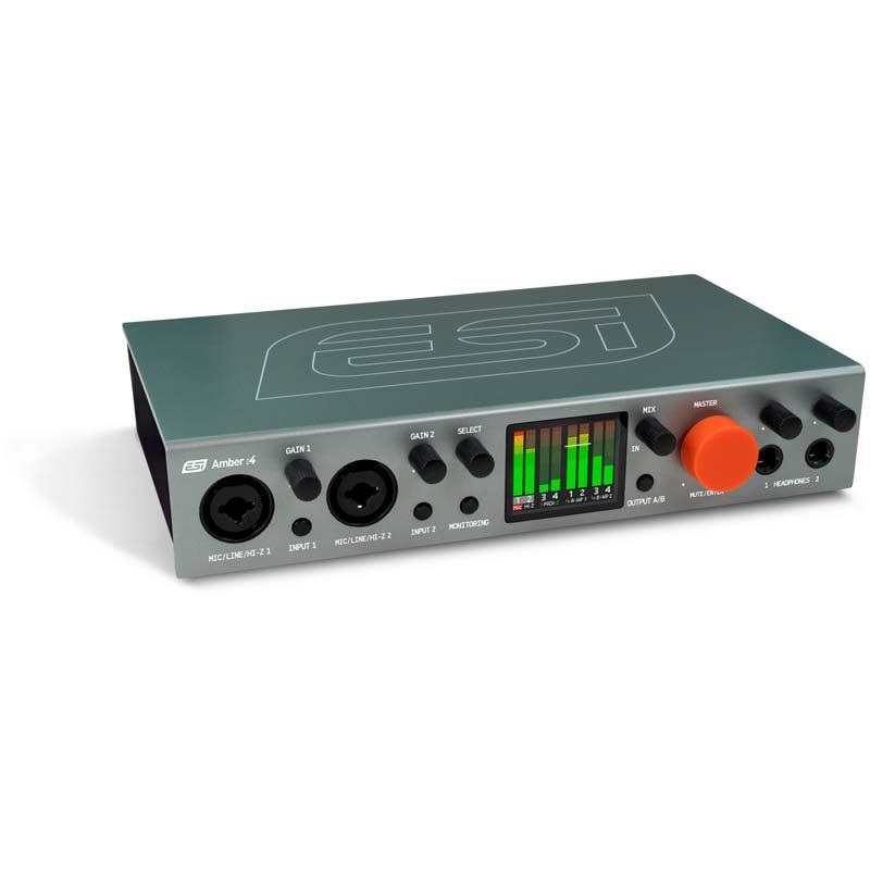 ESI Amber i4(高音質AKMチップセット搭載・USB-Cオーディオインターフェイス)(イーエスアイ)(アンバー)(DTM)【5月26日発売予定】