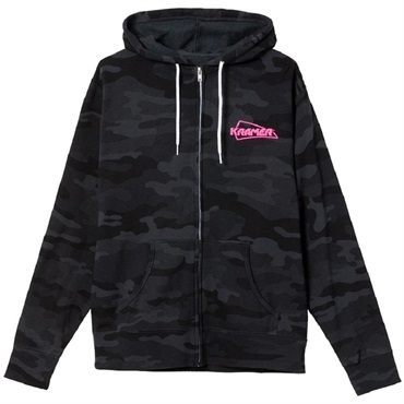 Gibson 【夏先取り大特価セール】Kramer Camo Fullzip Hoodie (Black) (XL) GA-KHDCMOXL