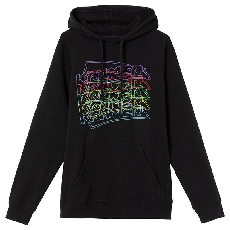 Gibson Kramer Neon Pullover Hoodie (Black) (Large) GA-KHDNEONLG