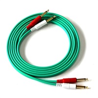 【創業50周年大決算SALE】COLOR TWIN CABLE 2PP-3.0M (PHONE-PHONE 1ペア) 3.0ｍ (GREEN)
