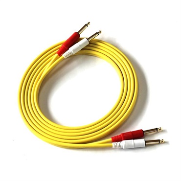 【創業50周年大決算SALE】COLOR TWIN CABLE 2PP-3.0M (PHONE-PHONE 1ペア) 3.0ｍ (YELLOW)