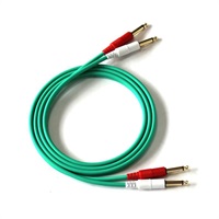 【創業50周年大決算SALE】COLOR TWIN CABLE 2PP-1.8M (PHONE-PHONE 1ペア) 1.8ｍ (GREEN)