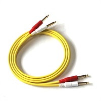 【創業50周年大決算SALE】COLOR TWIN CABLE 2PP-1.8M (PHONE-PHONE 1ペア) 1.8ｍ (YELLOW)
