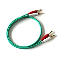 【創業50周年大決算SALE】COLOR TWIN CABLE 2PP-1.0M (PHONE-PHONE 1ペア) 1.0ｍ (GREEN)