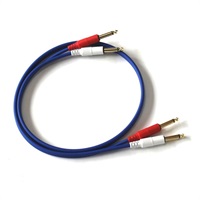 【創業50周年大決算SALE】COLOR TWIN CABLE 2PP-1.0M (PHONE-PHONE 1ペア) 1.0ｍ (BLUE)