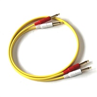 【創業50周年大決算SALE】COLOR TWIN CABLE 2PP-1.0M (PHONE-PHONE 1ペア) 1.0ｍ (YELLOW)