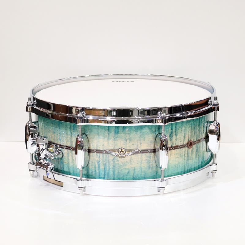 TMS1455DR-ECB [STAR Maple 14''×5.5'' Snare Drum - Emerald Sea Curly Maple Burst]【Made in Japan】の商品画像