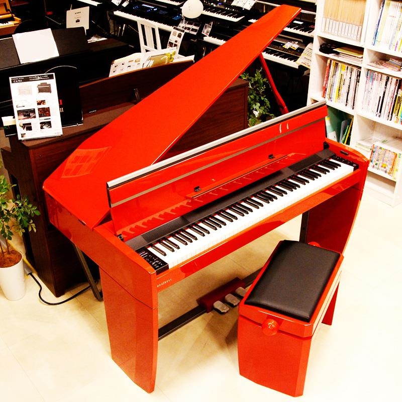DEXIBELL 【創業50周年大決算SALE】 VIVO H10 MG Red Polished（VIVO H10 MG DRP）純正高低自在椅子セット (1セット限定・展示品クリアランス超特価！) (1都3県通常配送設置料無料・他地域別途お見積り) (レッドポリッシュ) The Dexibell Mini Grand Piano デキシーベル