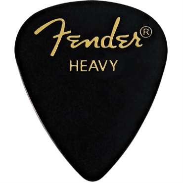 Fender USA Classic Celluloid 351 Shape Pick【Black/Heavy】
