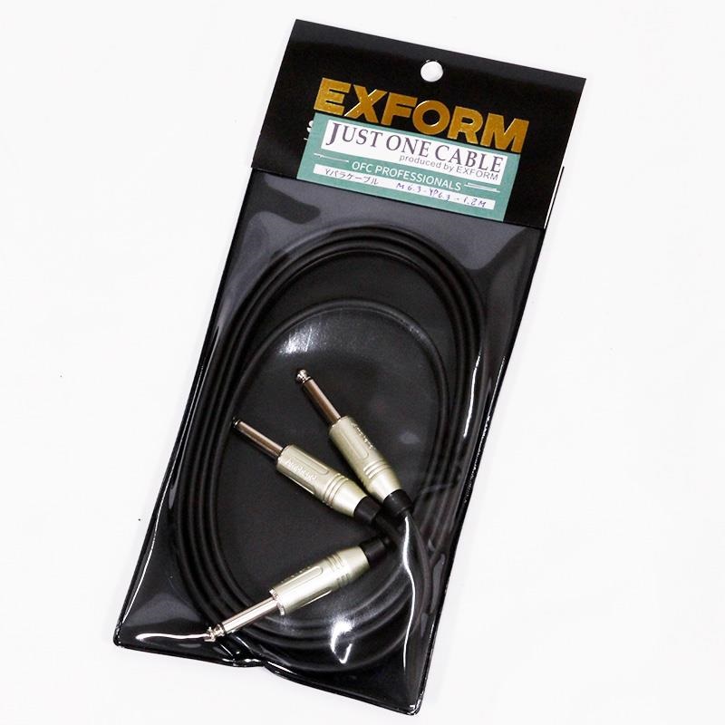 EXFORM M6.3-YP6.3-1.8M モノラルYパラケーブル6.3