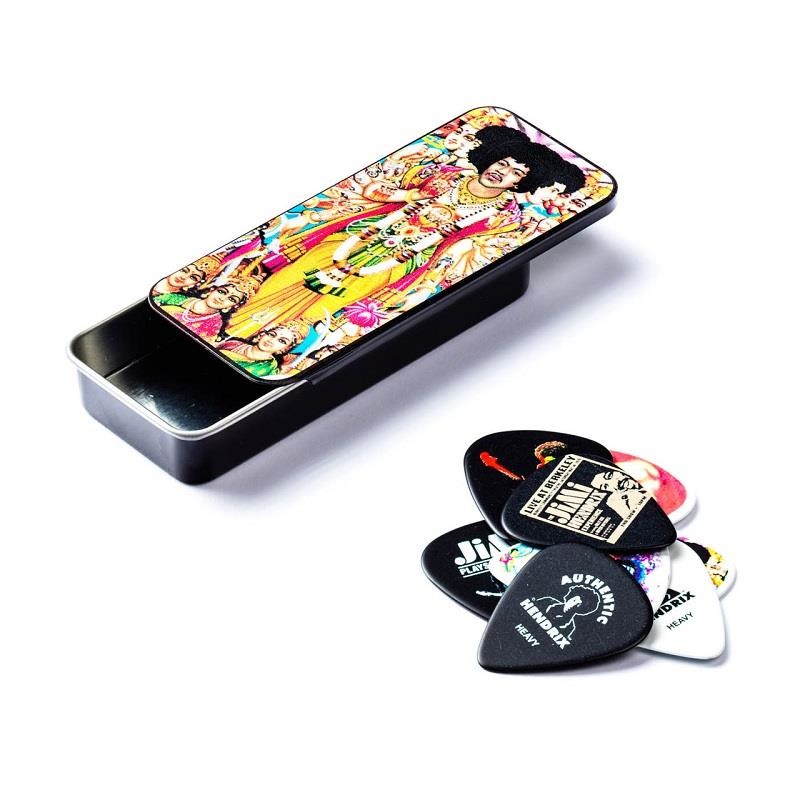 Dunlop (Jim Dunlop) JHPT02M JIMI HENDRIX BOLD AS LOVE PICK TIN ピック6枚入り缶パッケージ
