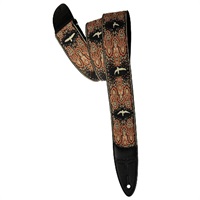 PRS 2inch Guitar Strap Custom Jacquard Birds Fleur (Peach)