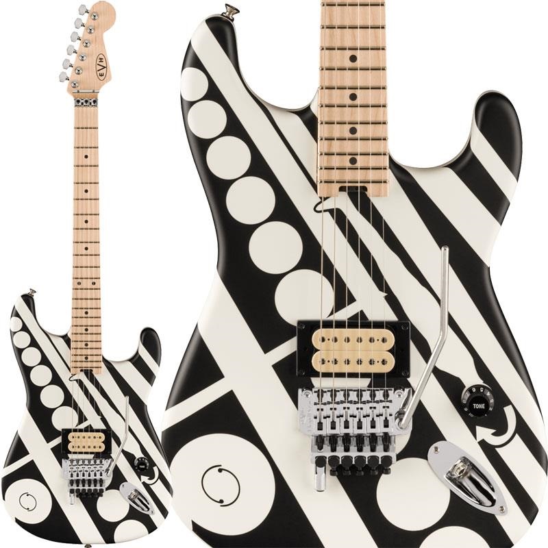 EVH Striped Series Circles (White and Black/Maple)
