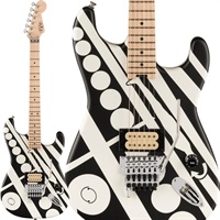 Striped Series Circles (White and Black/Maple)