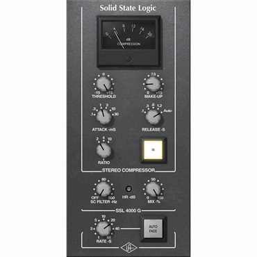 【UAD Half-Yearly Sale！】SSL 4000 G Bus Compressor (ユニバーサルオーディオ)(UAD Native)(オンライン納品)