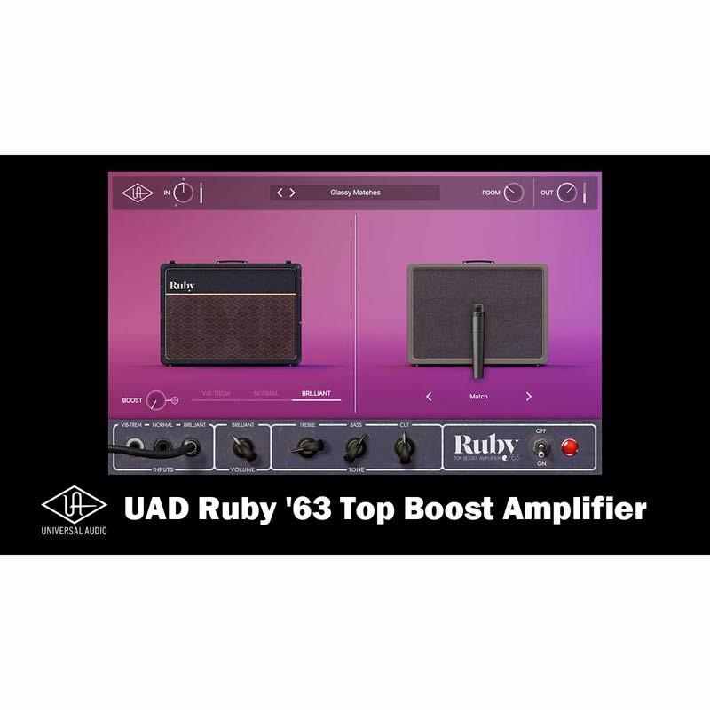 Universal Audio 【UAD Half-Yearly Sale！】UAD Ruby '63 Top Boost Amplifier (ユニバーサールオーディオ)(UAD Native)(オンライン納品)