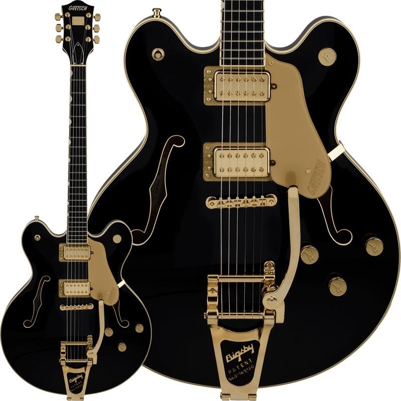 GRETSCH Professional Collection Broadkaster LX Center Block with String-Thru Bigsby （Black／Ebony）