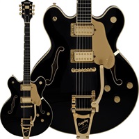 Professional Collection Broadkaster LX Center Block with String-Thru Bigsby （Black／Ebony）