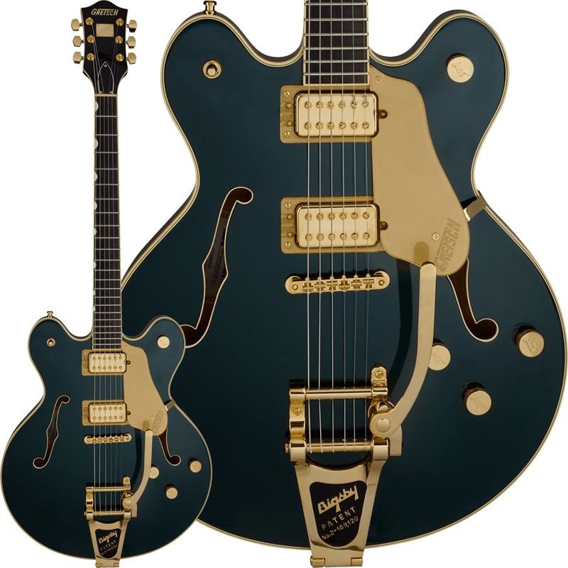 GRETSCH Professional Collection Broadkaster LX Center Block with String-Thru Bigsby （Cadillac Green ／Ebony）