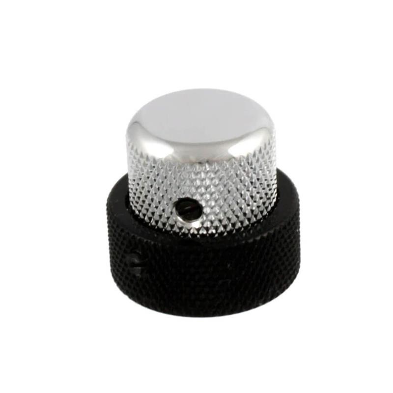 ALLPARTS Black and Chrome Concentric Knob [MK-3338-000]