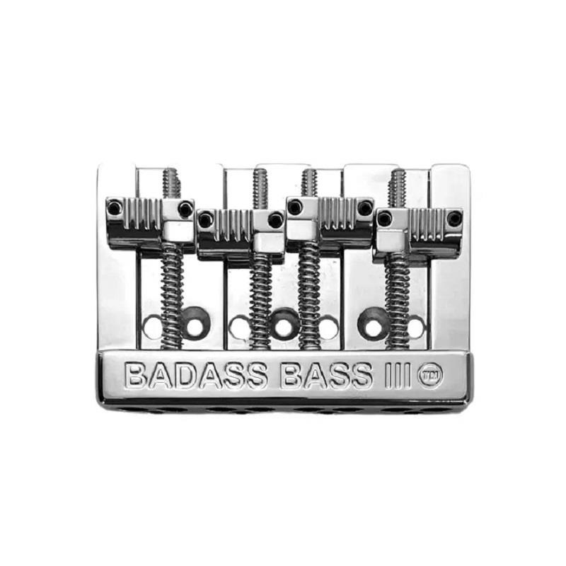 ALLPARTS Leo Quan Badass III 4-String Bass Bridge (Chrome) [BB-3343-010]