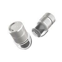 POM1000 II Silver(シルバー)(アズラ)(ライブ用イヤープラグ)(耳栓)(密閉モード)(開放モード)(ポム栓)