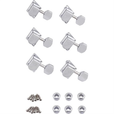 70S F STYLE STRATOCASTER/TELECASTER TUNING MACHINES CHROME(6) (0990822100)