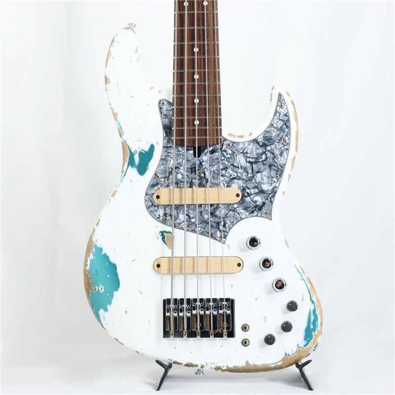 Xotic XJ-1T 5st Olympic White over OTM H-Aged/Alder/R
