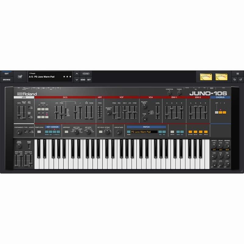 Roland JUNO-106 Software Synthesizer [Lifetime Key] (ローランド)(ソフトシンセ)(オンライン納品)