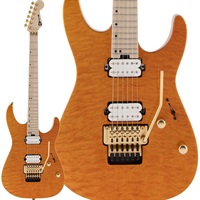 Pro-Mod DK24 HH FR M Mahogany with Quilt Maple (Dark Amber/Maple) 【B級特価】