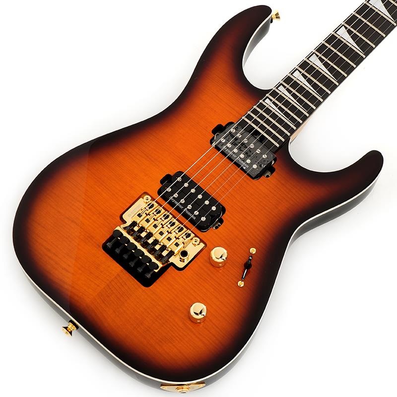 Jackson MJ Series Dinky DK Flame Maple (Amber Burst/Ebony) 【B級特価】