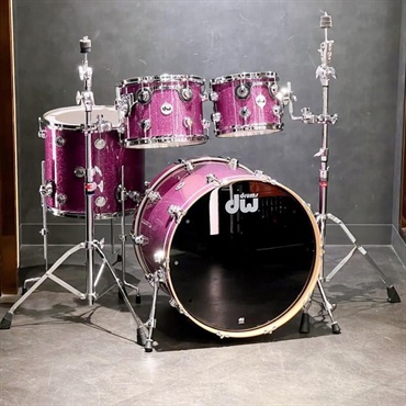 dw 【創業50周年大決算SALE】 USED 中古品 Collector's Pure Maple 4pc Drum Kit [BD22，FT16，TT12&10 / Purple Glass FinishPly]