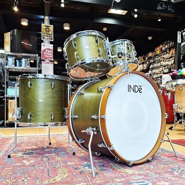 USED 中古 Flex-Tuned Maple 4pc Drum Kit [22BD，16FT，12&10TT] -Matte Olive Lacquer【ドラムケース付属】