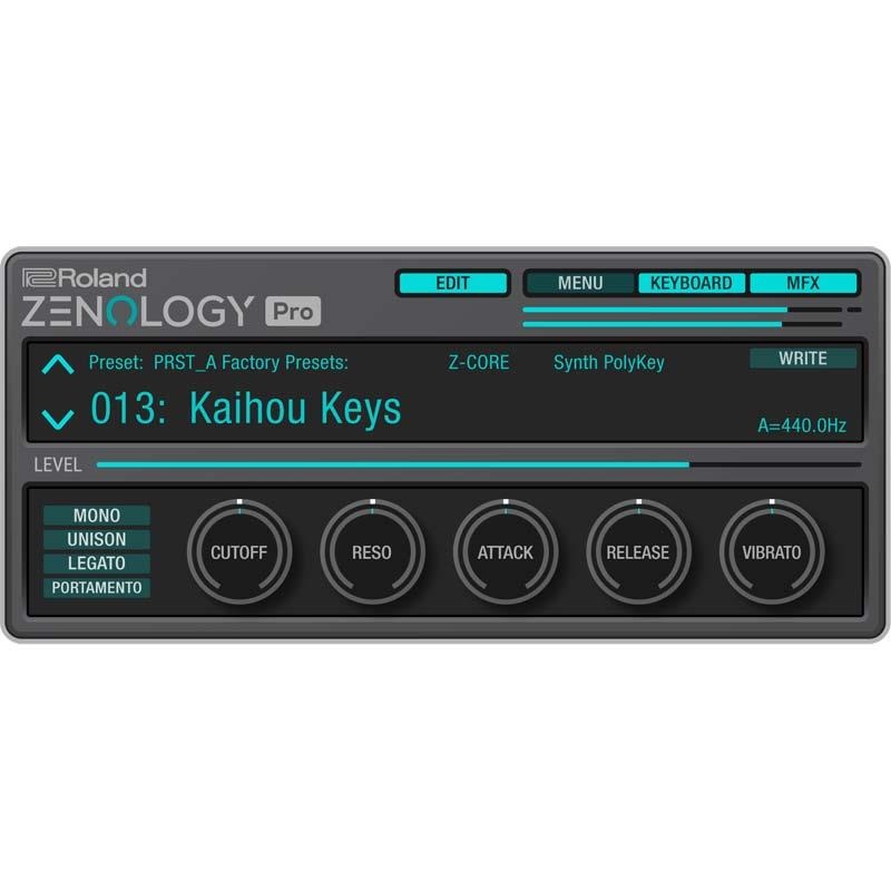 Roland ZENOLOGY Pro Advanced Software Synthesizer [Lifetime Key] (ローランド)(ソフトシンセ)(オンライン納品)
