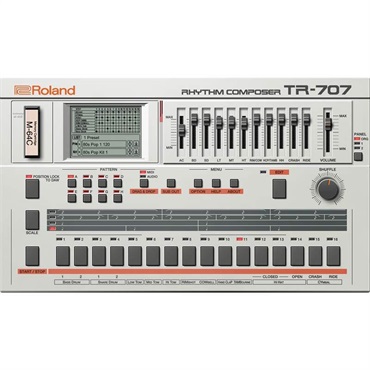 TR-707 Software Rhythm Composer [Lifetime Key] (ローランド)(ソフトシンセ)(オンライン納品)