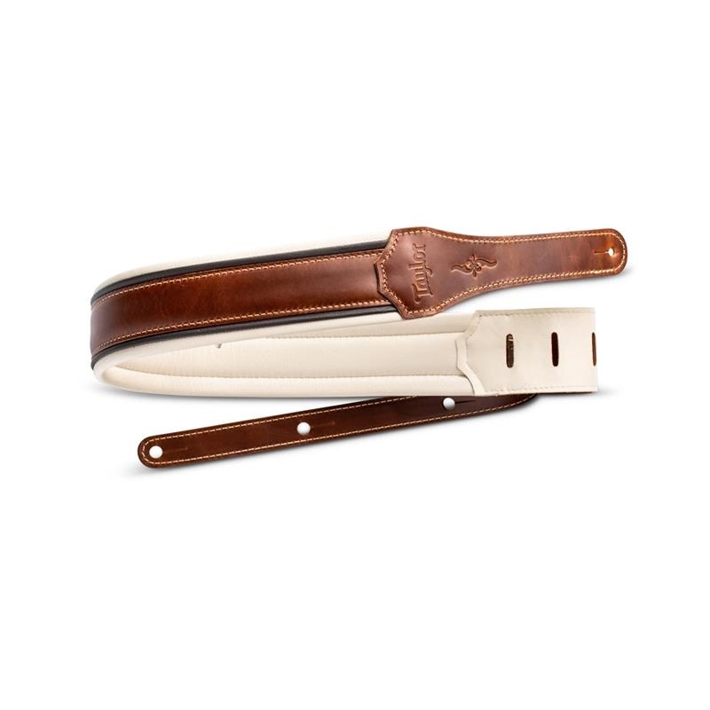 TAYLOR Renaissance 2.5 Leather Guitar Strap，Med Brown テイラー