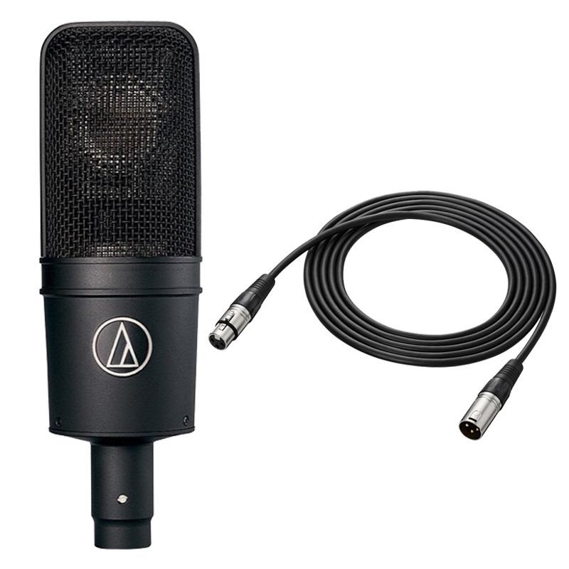 audio-technica 【クリエイター応援セット】AT4040+BX3/3.0 BK XLRキャノンマイクケーブルセット(オーディオテクニカ)(コンデンサーマイク)(単一指向性・カーディオイド)