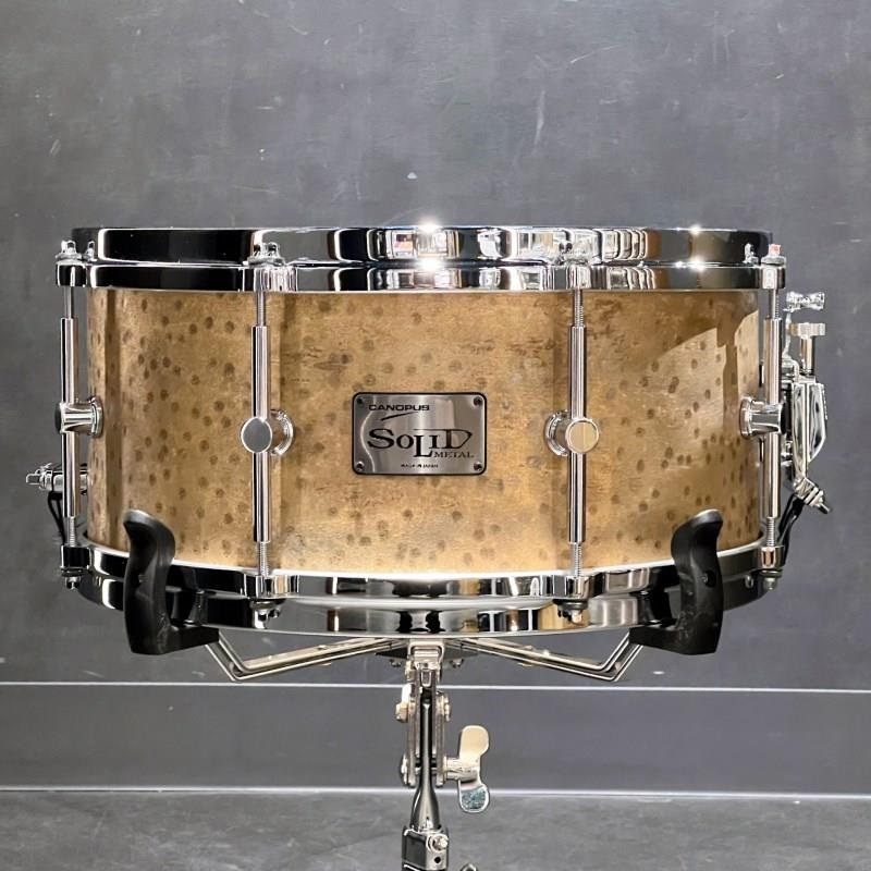 CANOPUS USED 中古品 SMB2-1465 [Patina Solid Brass Snare Drum 14×6.5]【クロームパーツ仕様】