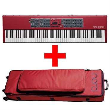 【予約商品・8月下旬頃発売予定】Nord Piano6 88+専用キャリングケースセット (ノード)(88鍵)(ステージピアノ)(トリプルセンサー鍵盤)(セミハードケース)※配送事項要ご確認