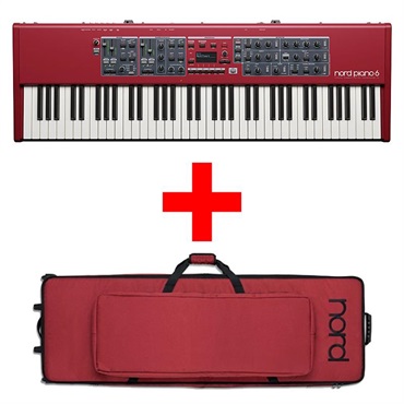 【予約商品・8月下旬頃発売予定】Nord Piano6 73+専用キャリングケースセット (ノード)(73鍵)(ステージピアノ)(トリプルセンサー鍵盤)※配送事項要ご確認