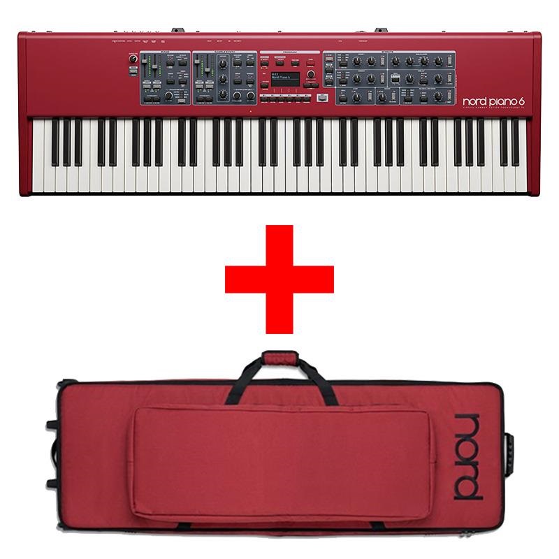 Nord（CLAVIA） 【予約商品・8月下旬頃発売予定】Nord Piano6 73+専用キャリングケースセット (ノード)(73鍵)(ステージピアノ)(トリプルセンサー鍵盤)※配送事項要ご確認