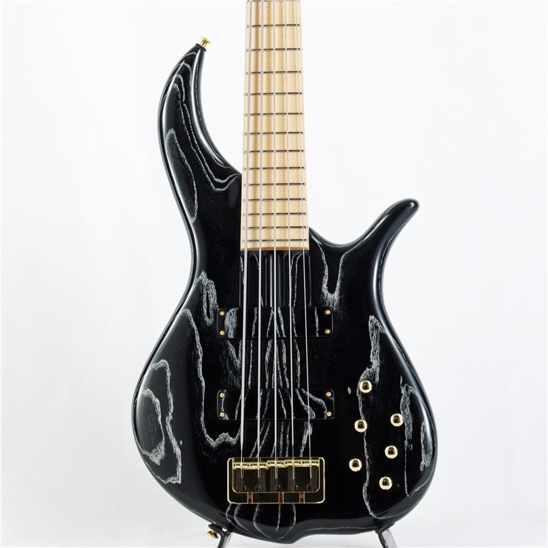 F-bass BN5 NTY バックアイバール F-bass BN5-BC (Black with White Ceruse Gloss/Gold Hardware
