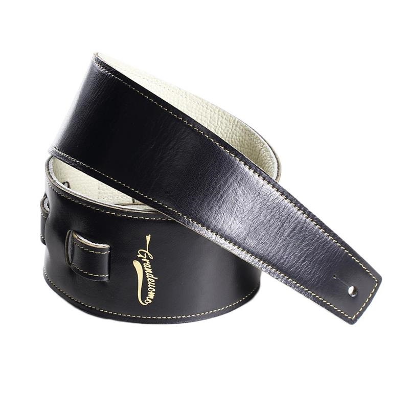 茶芯レザーストラップ [Black/Cream]の商品画像