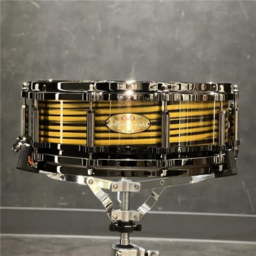 Pearl Masterworks Snare Drum 14x5 Free Floating -Gold Swirl on Black Carbon【イケベ楽器店創業50周年記念モデル】
