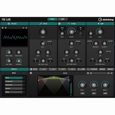 FM Lab (スタインバーグ)(エフエムラボ)(シンセ音源)(オンライン納品)(2時間以内に納品)