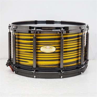 Pearl Masterworks Snare Drum 14x8 Free Floating -Gold Swirl on Black Carbon-【イケベ楽器店創業50周年記念モデル】